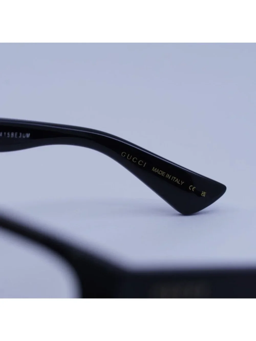 Gucci GG1584O 001 Eyeglasses Shiny Black 53mm Rectangle Frame